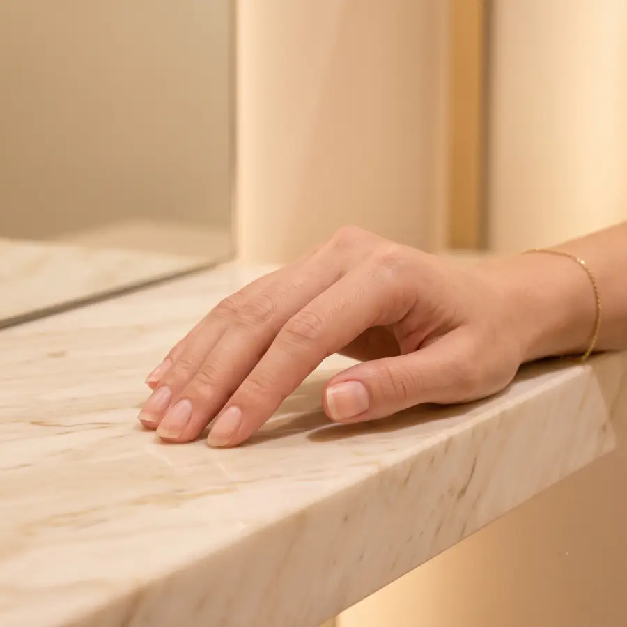 Bare nails before manicure