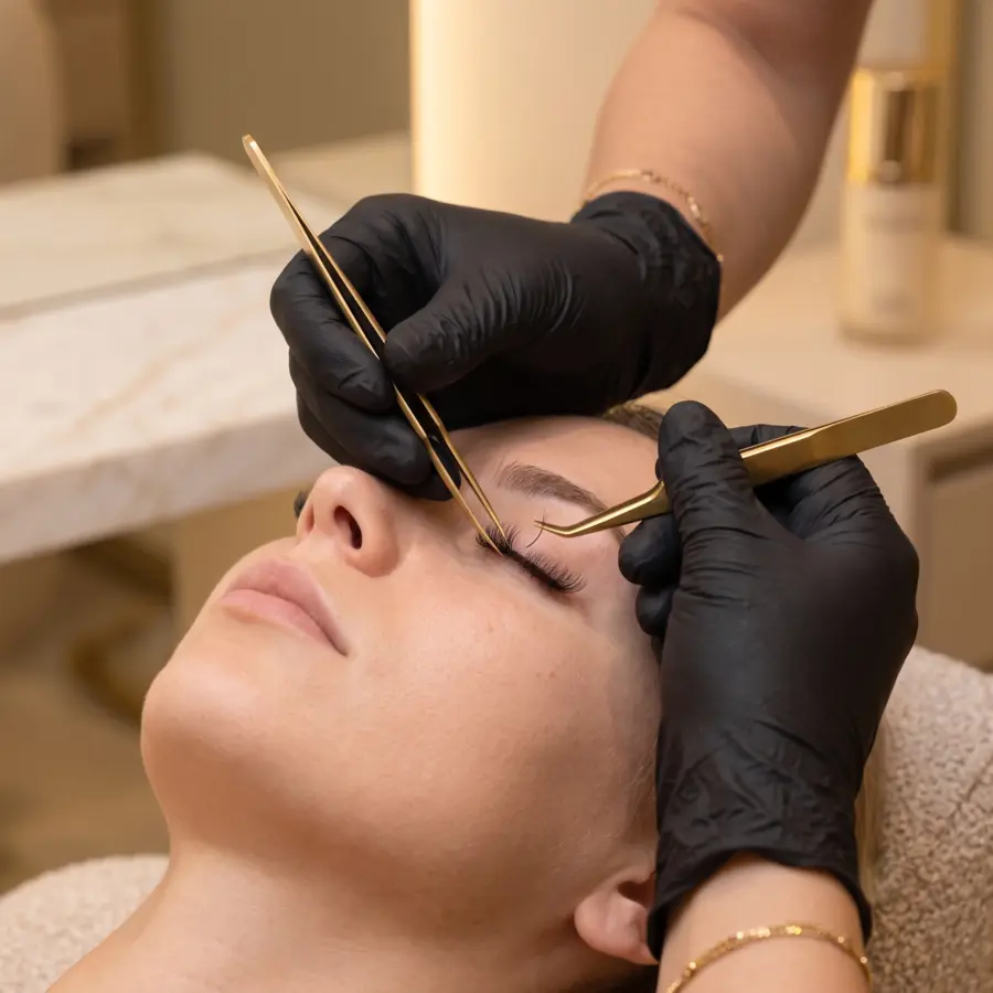 Lash extensions application